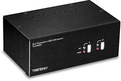 TRENDnet 2-Port Dual Monitor DisplayPort KVM Switch (tk-240dp) (tk240dp) - Image 1 of 4