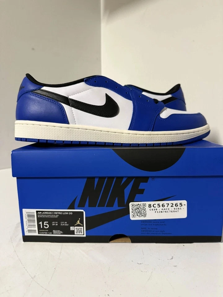 Nike Air Jordan 1 Low “Game Royal” Azul/Negro/Blanco SKU: CZ0790-140 Hombres Talla 15 Foto 1 de 1