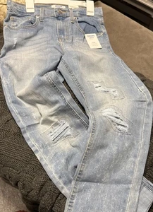 New Denizen From Levi's Boys' Taper Denim Jeans Light Wash Distressed 16 Regular - Picture 1 of 7