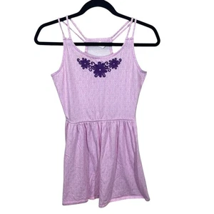 Gymboree Girls pink summer dress embroidered floral size 12 cotton - Picture 1 of 7