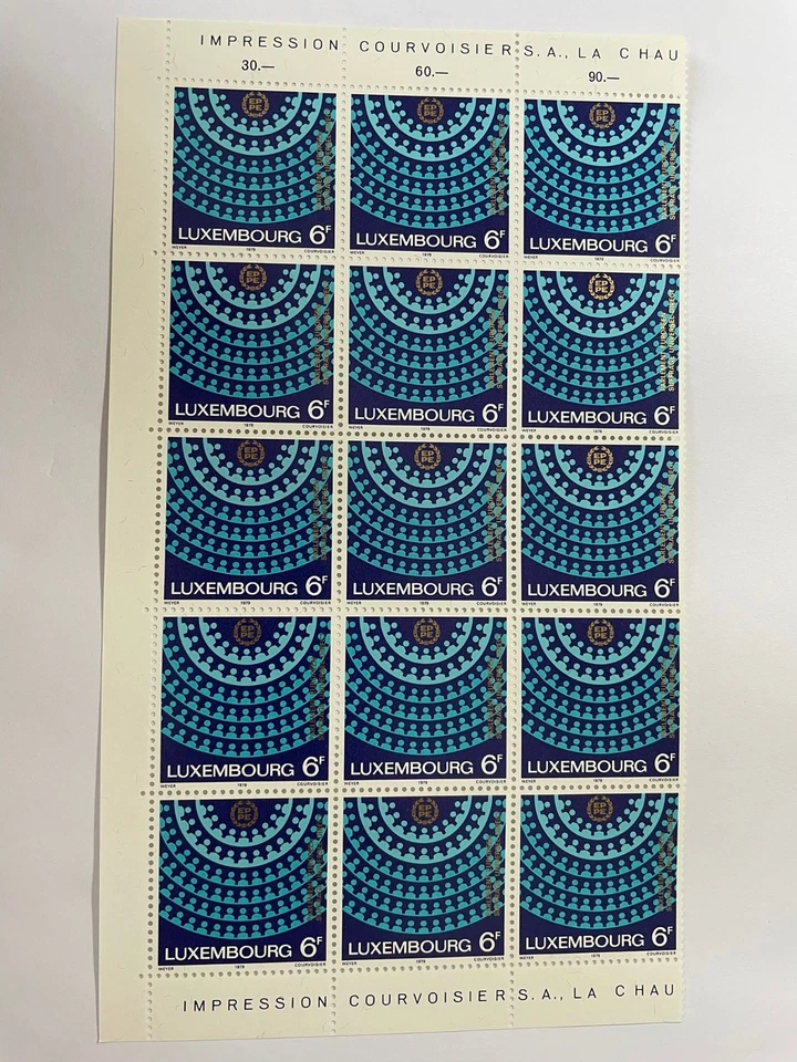 Bloc de 15 timbres N°994 LUXEMBOURG neufs année 1979. - Photo 1/1