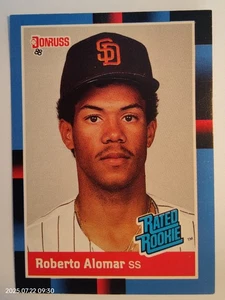 Roberto Alomar (Padres/RC/HOF) - 1988 Donruss #34 - Picture 1 of 2