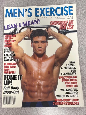 MEN'S EXERCISE bodybuilding workout muscle beefcake magazine 10-94 - Image 1 of 4