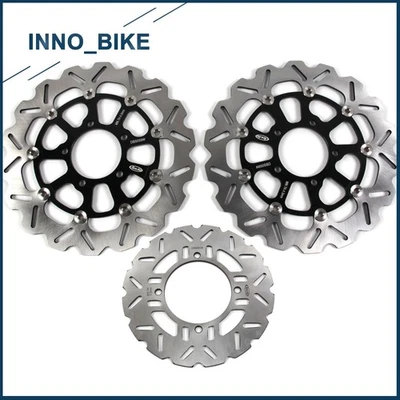 Front Rear Brake Rotors For Kawasaki Z800 Z800e 13-16 Z1000 14-21 ZZR1400 06-21 - Image 1 of 4