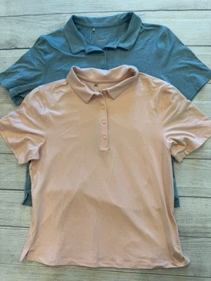 安德玛高尔夫 Polo 衫女式中号全新 Aura 批量 2 件 MSRP 160 美元 — 第 1/4 张图片
