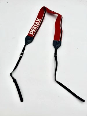 Pentax Genuine Camera Strap Red Retro Used - Image 1 of 2