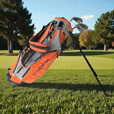 Cobra Junior Rickie Fowler Go Time Golf 4 Club Kids Bag Right For 53”-59” Tall - Image 1 of 4