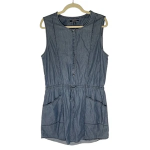 Denim by Tommy Bahama Denim Blouson Dress Size Large Has Pockets - Picture 1 of 5