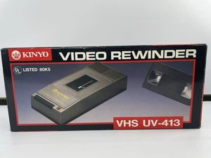 Vintage Kinyo Super Slim VHS Video Tape Rewinder 80K5 UV-413 | NOS - Picture 1 of 6