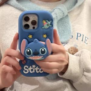 Disney 3D Stitch Stand Cartoon Phone Case for iPhone 16 15 14 13 12 11 Pro Max - Picture 1 of 10