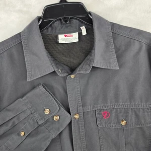 Fjallraven Shirt Jacket G-1000 Shrek Trekking Button Up Outdoor Hiking XXL - Picture 1 of 9