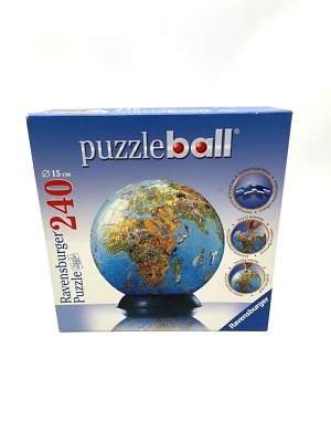 Puzzleball Mapa del Mundo 240 Piezas Puzzle 3D Ravensburger Hecho en Alemania - Caja Abierta Foto 1 de 3