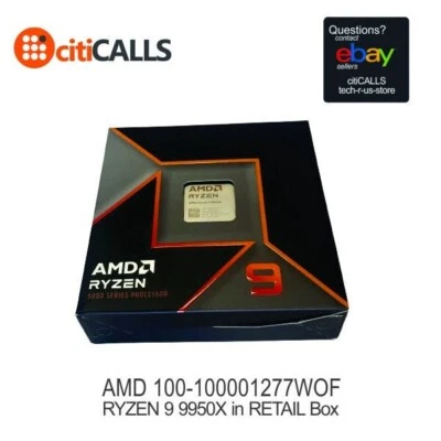 AMD 100-100001277WOF Ryzen 9 9000 9950X Hexadeca-core(16 Core) 4.30GHz Processor - Image 1 of 4