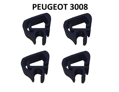 4x Agrafe Port Tuyau Bras Essuie-Glace Avant Peugeot 3008 - Image 1 of 4
