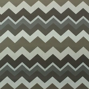OUTDURA BOUNCE TAUPE BROWN ZIG ZAG GEOMETRIC OUTDOOR INDOOR FABRIC BY YARD 55"W - Picture 1 of 6