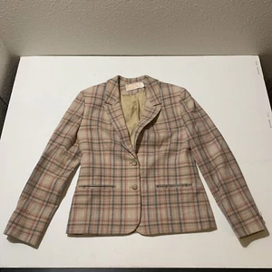 Vintage Pendleton Virgin Wool Tweed Blazer Made In USA Plaid 70’s Women’s Size 8 - Picture 1 of 7