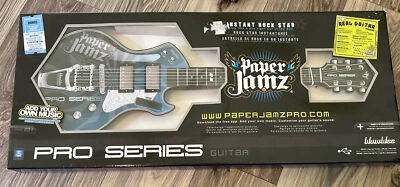 NEW Sealed Paper Jamz Pro Series Guitar #62882 Instant Rock Star - Blue - Image 1 of 4