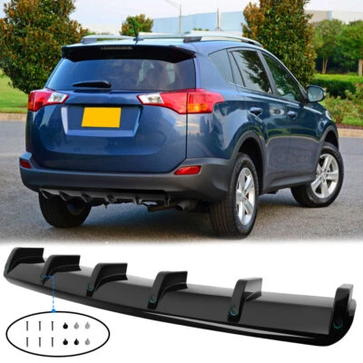 Для Toyota RAV4 глянцевый черный задний бампер диффузор спойлер сплиттер кромки кузов комплект - Изображение 1 из 4