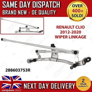 RENAULT CLIO MK4 2012-2020 FRONT WINDSCREEN WIPER MOTOR LINKAGE MECHANISM RHD - Picture 1 of 6