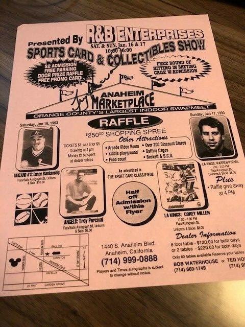 Troy Percival Autograph Photo Angels Foto 1 de 1