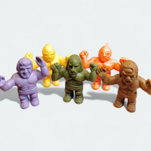 Minifigura de colección Bandai Japón PRO WRESTLING 1" juguete retro Muscle Hulk Hogan - Imagen 1 de 11