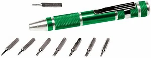 Performance Tool W9148 9-Piece Green Precision Screwdriver Bit Set - Picture 1 of 1
