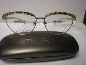 Betsey Johnson Eyewear LUXE GOLD/LEPD Frame 55-15-140-41V mm Demo W/Generic Case - Picture 1 of 5