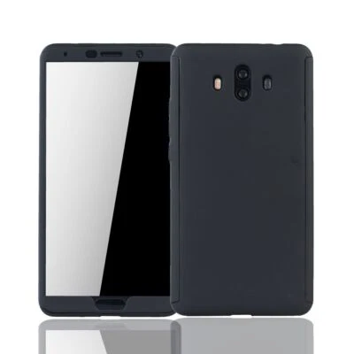 Custodia Cellulare Protettiva per Huawei Mate 10 Full Cover Display 360 Nero - Immagine 1 di 4