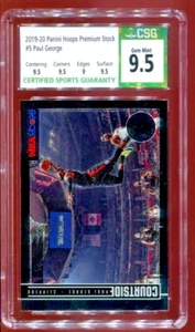 Paul George 2019-20 Panini NBA Hoops Premium Stock Courtside #5 CSG 9,5 gema como nueva - Imagen 1 de 2
