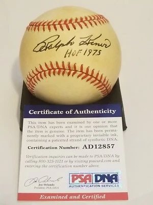 Ralph Kiner(d) Signed Pirates Rawlings Official NL Coleman Jr Baseball PSA/ COA - Image 1 of 4