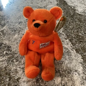Salvino Bammers John Elway Beanie Bear Plush Denver Broncos 8” 1999 - Picture 1 of 6