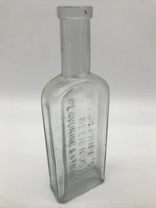 Años 1890 DR. PRICE'S DELICIOSOS EXTRACTOS DE SABORIZANTES Transparente BIM Aplicado Top Fabricado - Imagen 1 de 8