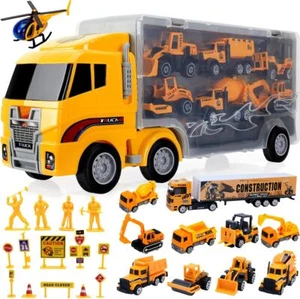 Toys for Boys,25 Pcs Engineering Die-cast Construction Car Toddler for... - Picture 1 of 8
