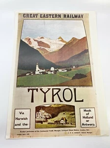 Impresión litográfica de colección Great Eastern Railway-Tirol-París Bruxelles Horse Rider - Imagen 1 de 7