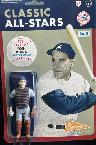 New MLB Classic All-Stars Yogi Berra 1951 NY Yankees Figure - Ships Fast!! Cover