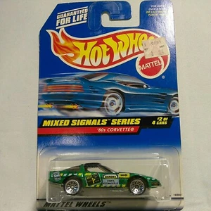 1997 Hot Wheels Mixed Signals Series 80s Corvette 2 of 4 Collector #734 - Picture 1 of 3