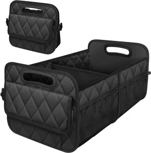 Car Trunk Organizer for SUV, 6 Pockets, Waterproof 50L Storage, Black - Picture 1 of 12