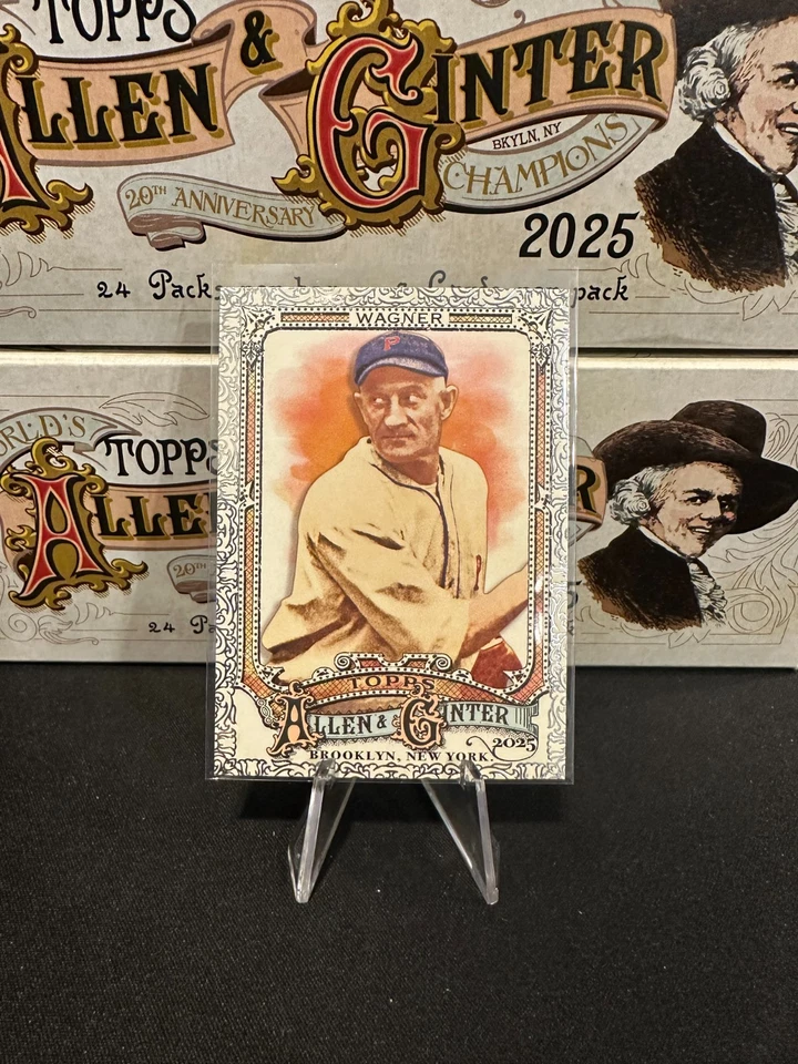 2025 Topps Allen and Ginter Honus Wagner #319 lámina de plata Filagree SP Foto 1 de 1