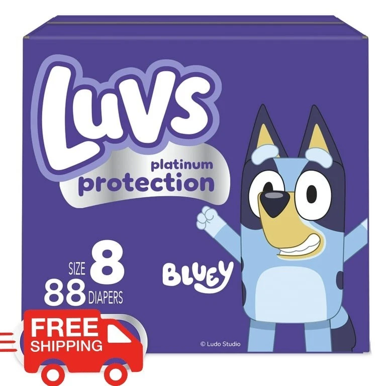 Pañales para bebé Luvs Platinum Protection, talla 8, 88 unidades  Foto 1 de 1