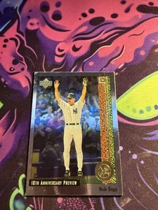 1998 Upper Deck - 10th Anniversary Preview Wade Boggs #34 - Picture 1 of 1