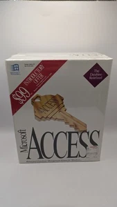 Vintage oprogramowanie Microsoft Access v1.0 DBMS dla systemu Windows - nowe zapieczętowane pudełko - Zdjęcie 1 z 3