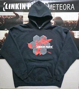 Linkin Park 2002 Street Soldier Honeycomb Hoodie Sweatshirt Hybrid Theory XL - Picture 1 of 18
