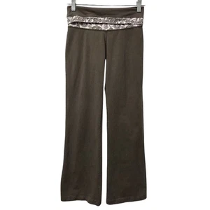 Pantalones para mujer The North Face plegables XS sobre cintura elásticos marrón blanco - Imagen 1 de 10