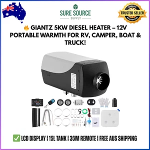 Giantz Diesel Air Heater 12V 5KW LCD Display Remote Control for Car RV 10L - Picture 1 of 9