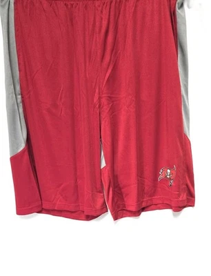 男式 Fanatics NFL 坦帕湾海盗队大高涤纶标志足球短裤 — 第 1/4 张图片