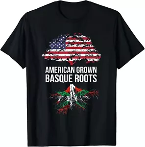 American Grown with Basque Roots Shirt - baskisches T-Shirt Geschenk Unisex - Bild 1 von 3