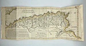 NUMIDIA Carta geografica originale Bourguignon D'Anville 1742 Nord Africa Algeri - Picture 1 of 1