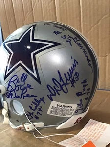 MULTI COWBOYS SIGNED AUTO MINI HELMET (SEE DESCRIPTION) - Picture 1 of 9