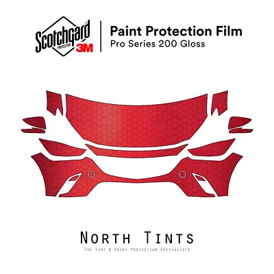 Sujetador transparente película de protección de pintura precortada Mazda CX-3 2016-2022 3M PRO Series PPF Foto 1 de 4