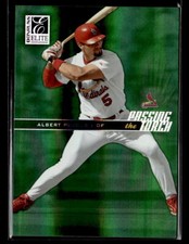 Albert Pujols #'d /500 - 2004 Donruss Elite Passing the Torch Green #PT-6 HOF